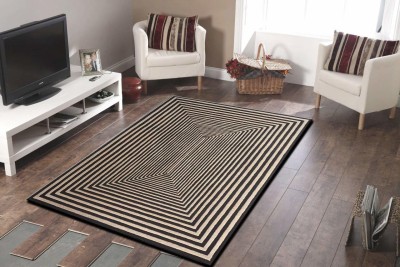 Ac Concept Beige Wool Area Rug(4 ft,  X 6 ft, Rectangle)