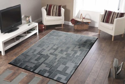 Ac Concept Grey Wool Area Rug(4 ft,  X 6 ft, Rectangle)