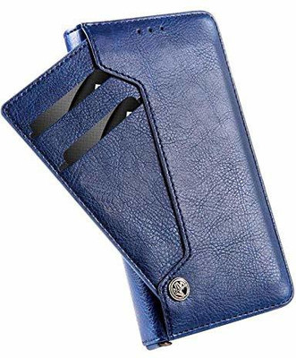 Clickcase Wallet Case Cover for Vivo V11 Flipper Series Leather Case Stand Magnetic Closure Flip Cover(Blue)(Blue)