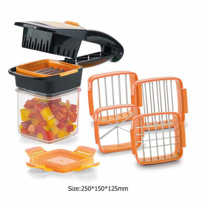 foax Vegetable Dicer Chopper 5 in 1 Multi-Function Slicer with Container Onion Cutter Vegetable Chopper Vegetable & Fruit Chopper (1 Chopper, 5 Blades) Vegetable & Fruit Chopper(6) foax Vegetable Dicer Chopper 5 in 1 Multi-Function Slicer with Container Onion Cutter Vegetable Chopper Vegetable & Fruit Chopper (1 Chopper, 5 Blades) Vegetable & Fruit Chopper(6)