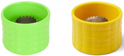 Kruvad Corn Cob Stripper Peeler Cutter Corn Kernels Remover Gadgets Corn Scraper(2 X Corn Stripper)