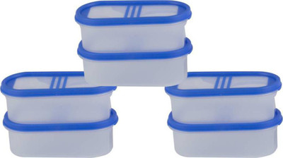 Cutting EDGE Plastic Grocery Container  - 525 ml(Pack of 6, Blue)