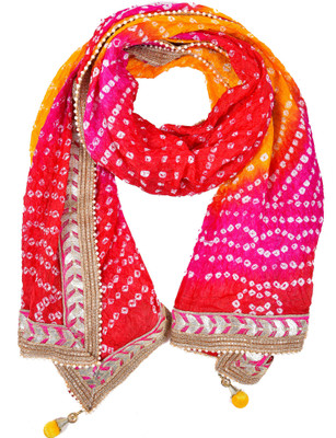 pk hub Art Silk Embroidered Women Dupatta
