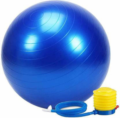 DHARM IMPEX Gym Ball Anti Burst 75 cm with Foot Pump Gym Ball(With Pump)