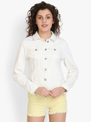 KOTTY Full Sleeve Solid Women Denim Jacket