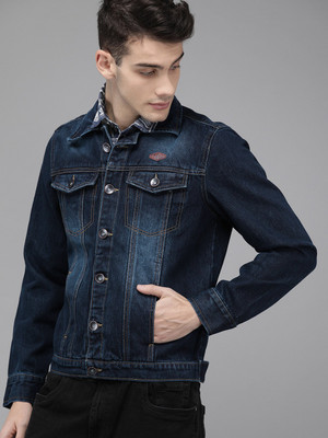 73 OFF on Solid styles Full Sleeve Washed Men Denim Jacket on