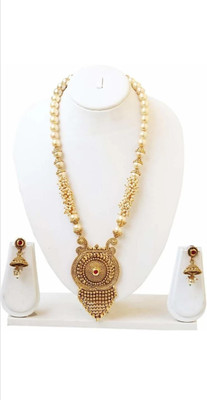 copper jewel set Alloy Gold Jewellery Set(Pack of 1)