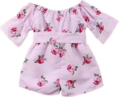 Googogaaga Floral Print Girls Jumpsuit