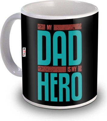 ME&YOU Gifts for Father, Printed Ceramic Coffee Father's Day GiftsIZ20NJPDadMU-05 Ceramic Coffee Mug(325 ml)