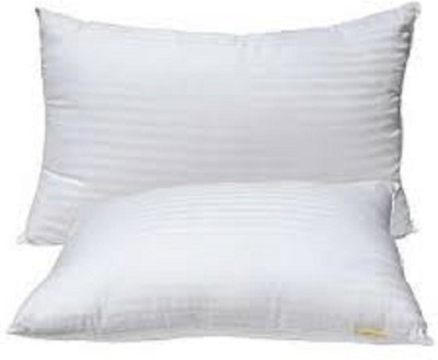 GKM Microfibre Solid Sleeping Pillow Pack of 2(White)