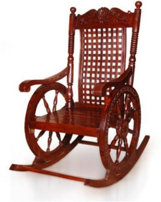 CRUZ INTERNATIONAL Solid Wood 1 Seater Rocking Chairs(Finish Color - Brown)