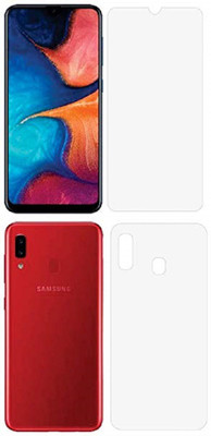 RUNEECH Front and Back Screen Guard for SAMSUNG GALAXY A20S(Pack of 2)