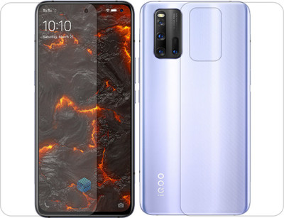 DCASE Front and Back Tempered Glass for Vivo iQOO 3(Pack of 2)