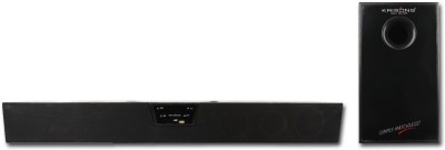 KRISONS Grand-100|App Enabled Smart Sound bar|Bluetooth|AUX|FM|RECORDING|USB 80 W Bluetooth Soundbar(Black, 4.1 Channel)