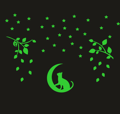 DreamKraft 25 cm Glow in The Dark Decorative Radium Sticker Self Adhesive Sticker(Pack of 1)
