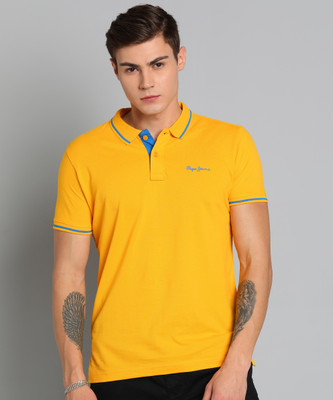 pepe-jeans-solid-men-polo-neck-yellow-t-shirt