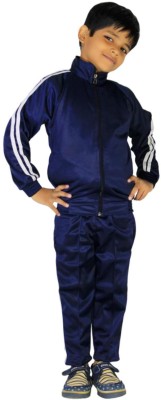 vdg sports Solid Boys & Girls Track Suit