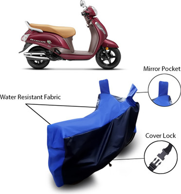 Shelterhub Enterprises Two Wheeler Cover for Universal For Bike(Blue)