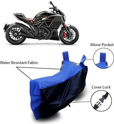 Shelterhub Enterprises Two Wheeler Cover for Ducati(Diavel, Blue)