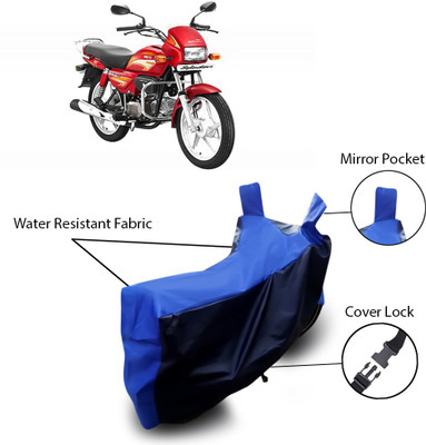 MSR STORE Waterproof Two Wheeler Cover for Hero(Splendor, Blue)