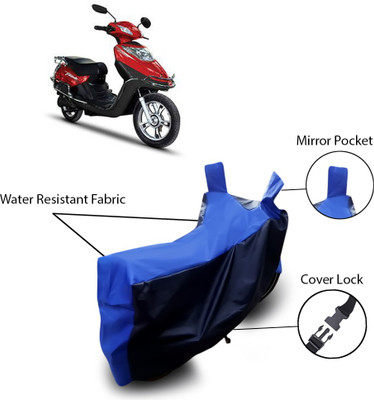 SEBONGO Two Wheeler Cover for Hero(Electric Flash, Blue)