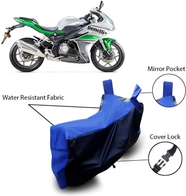 SEBONGO Two Wheeler Cover for DSK Benelli(Blue)