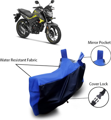 Shelterhub Enterprises Two Wheeler Cover for Honda(CB Hornet 160, Blue)