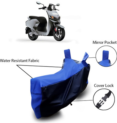 ANTHUB Two Wheeler Cover for 22Motors(Flow, Blue)