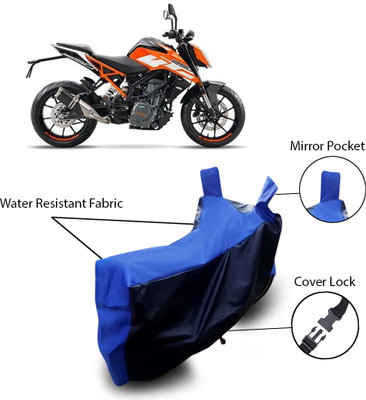 APNEK Waterproof Two Wheeler Cover for KTM(Black, Blue)