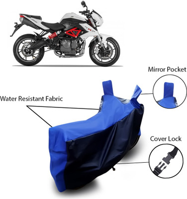 SEBONGO Two Wheeler Cover for DSK Benelli(Blue)