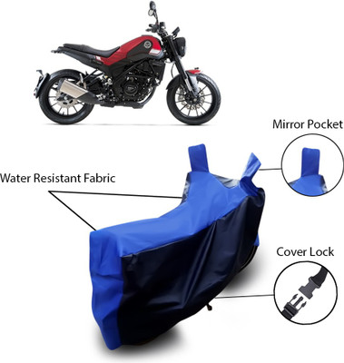 SEBONGO Two Wheeler Cover for DSK Benelli(Blue)