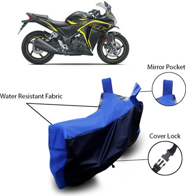 THE REAL ARV Waterproof Two Wheeler Cover for Honda(Black, Blue)