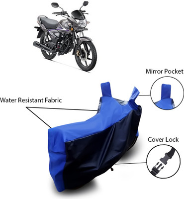 Shelterhub Enterprises Two Wheeler Cover for Honda(CB Shine, Blue)