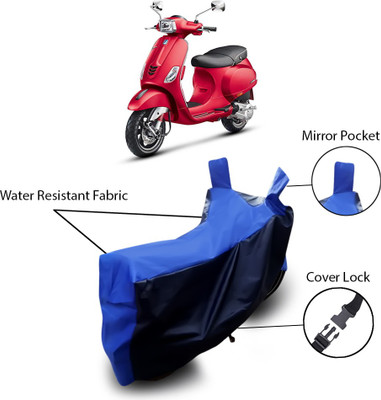 Shelterhub Enterprises Two Wheeler Cover for Universal For Bike(Vespa SXL 150, Black)