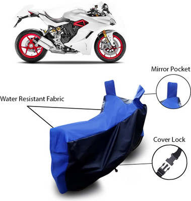 ANTHUB Two Wheeler Cover for Ducati(Blue)