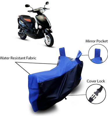 SEBONGO Two Wheeler Cover for Hero(Electric Photon, Blue)