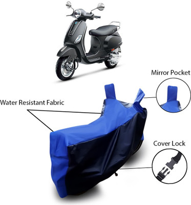 Shelterhub Enterprises Two Wheeler Cover for Universal For Bike(Vespa VXL 125, Black)