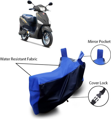 SEBONGO Two Wheeler Cover for Hero(Electric Optima, Blue)