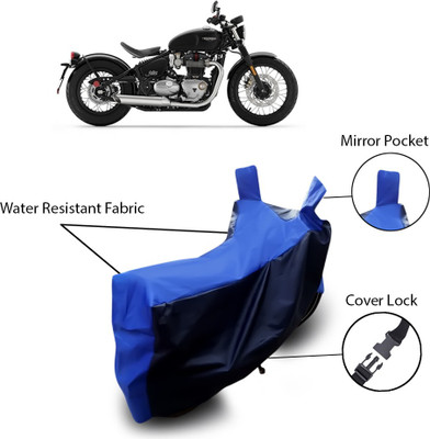SnehaSales Two Wheeler Cover for Triumph(Blue, Black)