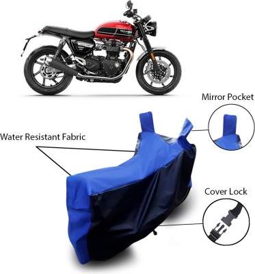 MSR STORE Two Wheeler Cover for Triumph(Blue)