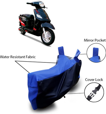 SEBONGO Two Wheeler Cover for Hero(Electric NYX, Blue)
