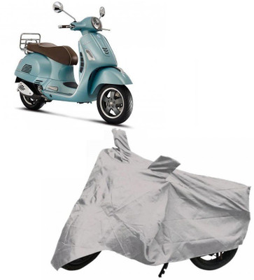 Utkarsh Two Wheeler Cover for Piaggio(Vespa, Silver)