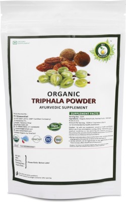 R V Essential USDA Organic Triphala Powder- Made from Haritaki, Vibhitaki and Amla 1:1:1(100 g)