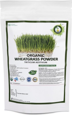 R V Essential Organic Wheatgrass Powder- Triticum Aestivum Wheat grass Powder USDA Certified(100 g)