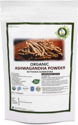 R V Essential USDA Organic Ashwagandha Powder- Withania Somnifera Ashwagandha Root Powder(200 g)
