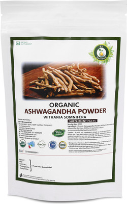 R V Essential USDA Organic Ashwagandha Powder- Withania Somnifera Ashwagandha Root Powder(100 g)