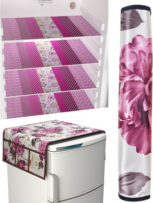 YELLOW WEAVES Fridge Mat(Width: 28 cm, Purple)