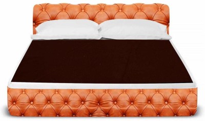 The Furnishing Tree 100 TC Cotton Queen Solid Flat Bedsheet(Pack of 1, Brown)