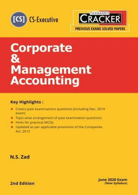 CRACKER - CORPORATE & MANAGEMENT ACCOUNTING(English, Paperback, N S ZAD)