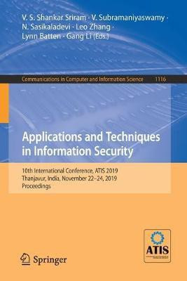 Applications and Techniques in Information Security(English, Paperback, unknown)